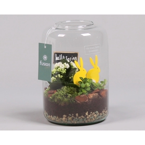 Green Bottle Isabella Small Pasen met Arrangement