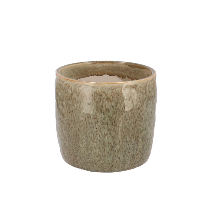 <h4>Iron Stone Sand Glazed Pot 13x13cm</h4>