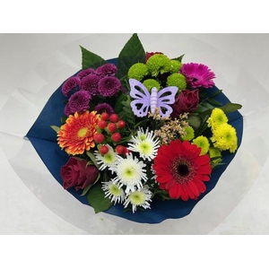 Boeket Biedermeier bont