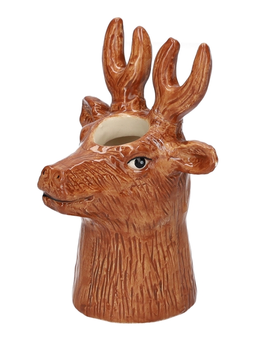 <h4>DF00-666310800 - Vase Deer 6.5x6x10.3 brown</h4>