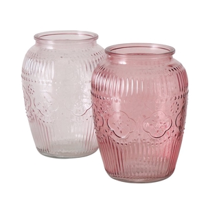 Vase Marnie, 2 ass., H 20 cm, Glass lacquered, 4066076366934, 2046382