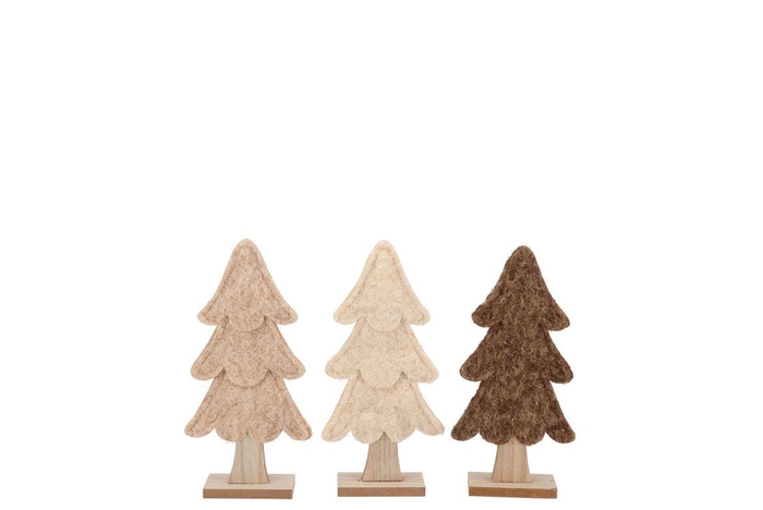 <h4>Lauren Brown X-mas Tree Deco Ass 6x4x14cm</h4>