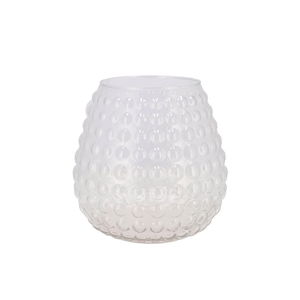 Glass Vase Ball Dots 20x25cm
