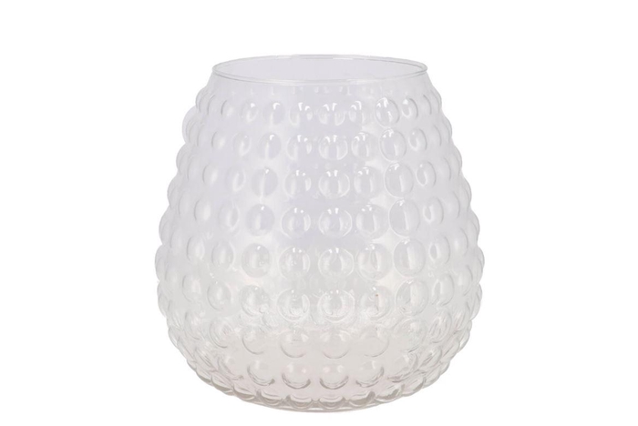 <h4>Glass Vase Ball Dots 20x25cm</h4>
