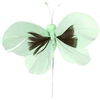 Pick Butterfly 6x10cm+12cm wire 48pcs green