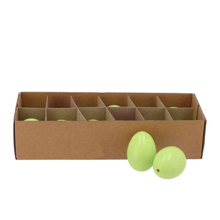 <h4>Eggs Chicken Light Green 5x6cm P/12</h4>
