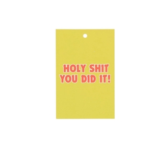 Gift Bouquet Card Holy Shit Yellow 6x9cm P/25