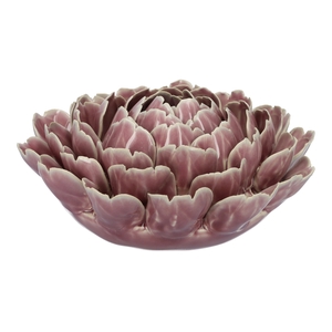 DF03-731110500 - Vase Lotus d19xh8.5 lilac