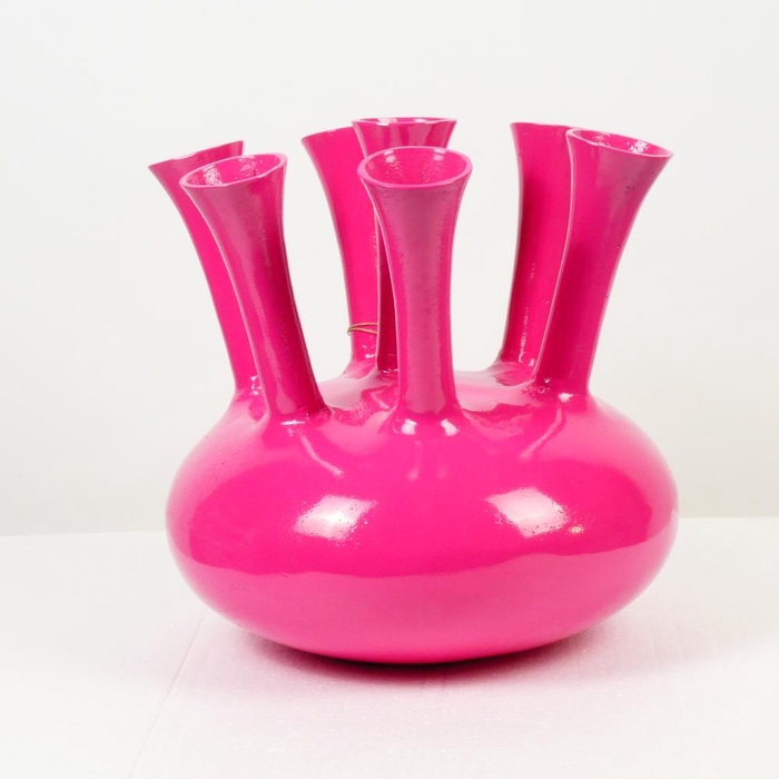 <h4>Alu Vase Antique Fuchsia O39cm</h4>