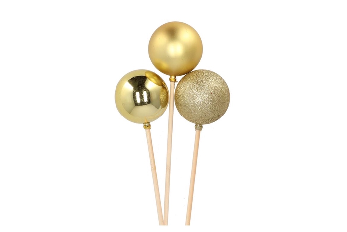 <h4>Pick Shine Ball Cozy Gold Glitter/shiny/matt 6x50cm Ass P3</h4>