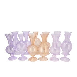 Sunny Dreamy Pastel Mix Glass Vase Ass 12x12x28cm