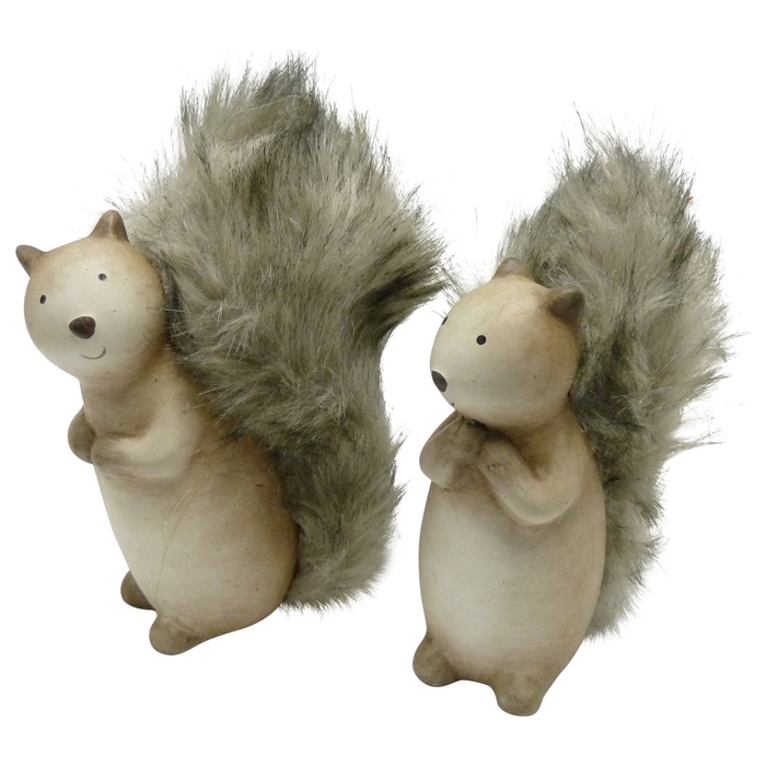 DF12-TR-20850 - Squirrel 17cm light brown 2ass