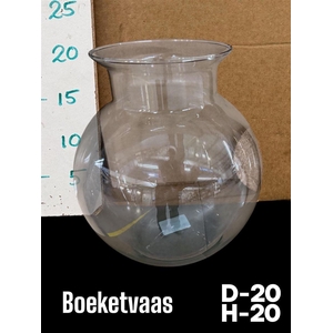 Glazen Boeketvaas H20 D20