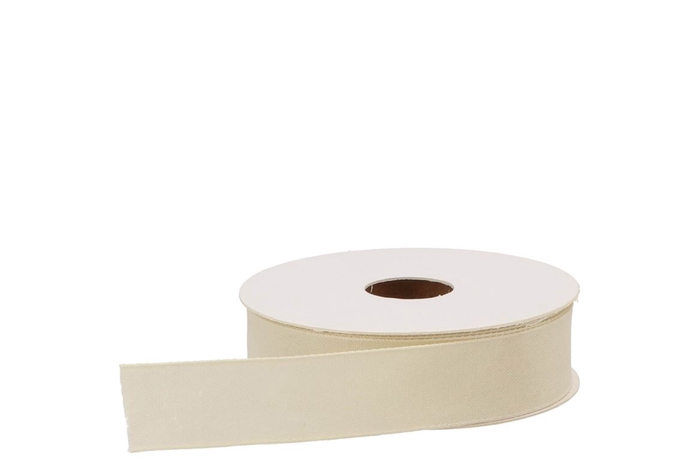 Ribbon Textile 70 Ivory 20mx25mm