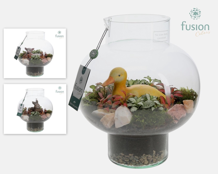 <h4>Green Bottle Laura Medium met Passen arrangement</h4>