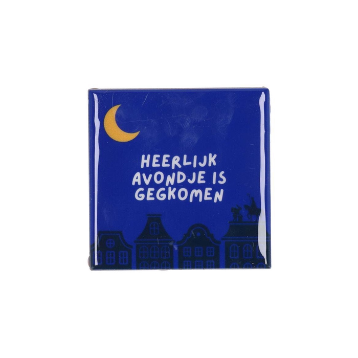 <h4>Tile Heerlijk Avondje 10x10x1cm Nm</h4>