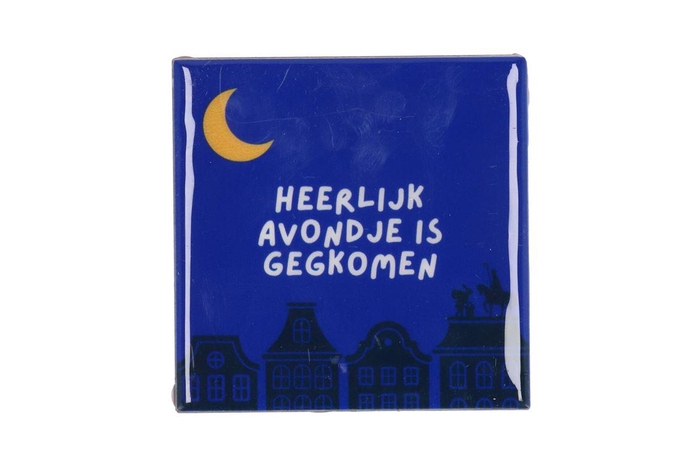 Tile Heerlijk Avondje 10x10x1cm Nm