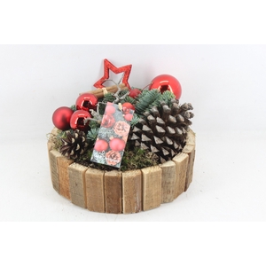 arr5 Kerst MB394 - Hout rond x2 lat