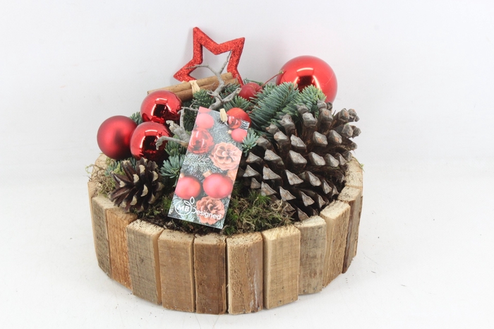 arr5 Kerst MB394 - Hout rond x2 lat