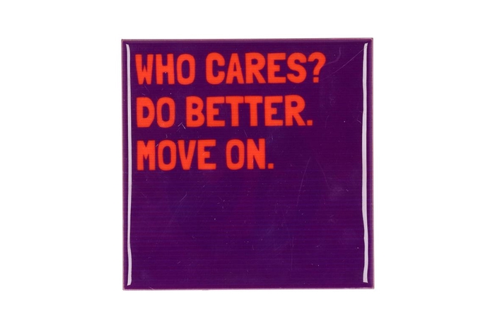Tile Who Cares? Purple 10x10x1cm Nm