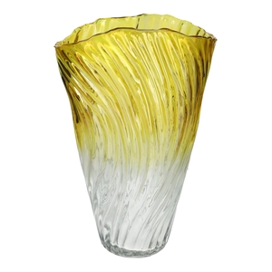 DF02-741512900 - Vase Belora 15.5x10.3x25 ochre