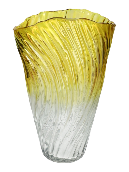 <h4>DF02-741512900 - Vase Belora 15.5x10.3x25 ochre</h4>
