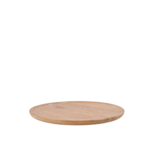 Mumbai Mango Wooden Tray Round Small Edge 33x33x2cm