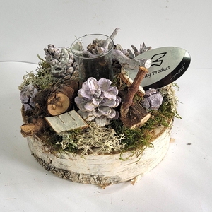 Kerst Arrangement Rond NR 1.3 Wit