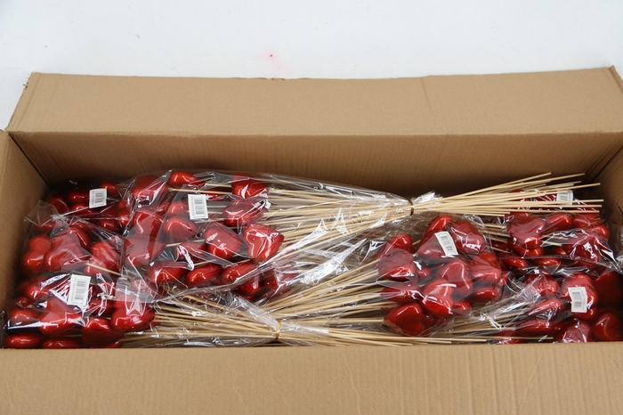 <h4>Stick Heart Metallic Red 6cm</h4>