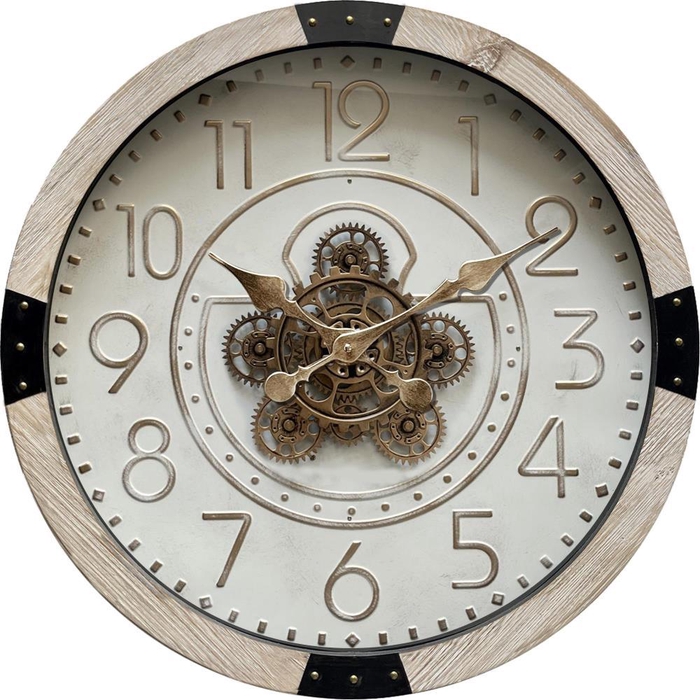 <h4>Clock Gear Ø50cm Whitewash 454</h4>