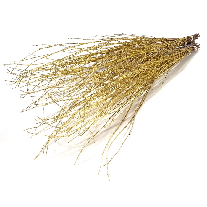 <h4>Birch 70cm 10stems per bunch Gold + Glitter</h4>