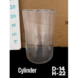 Glazen Cilinder Vaas H22 D14
