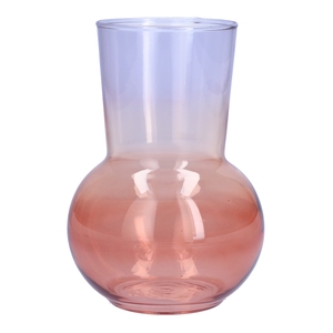 DF02-665250600 - Vase Nann d8.5/12xh17 salmon/ orange