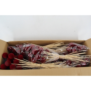 Stick Ball Flock Thread Ø6 Bordeaux