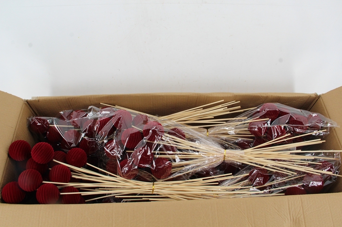 <h4>Stick Ball Flock Thread Ø6 Bordeaux</h4>