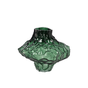 Filou Green Vase Structure 19x16cm