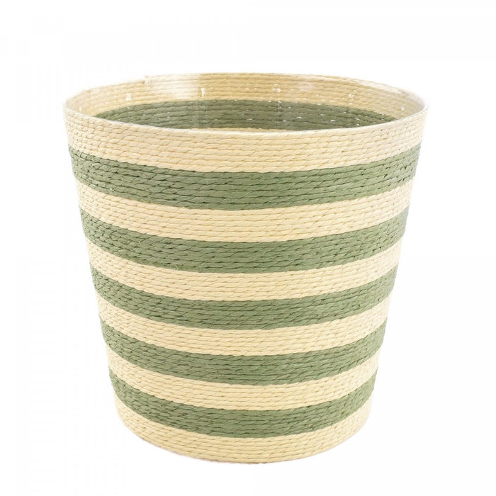 Mandwerk Striped pot d17.5*17cm