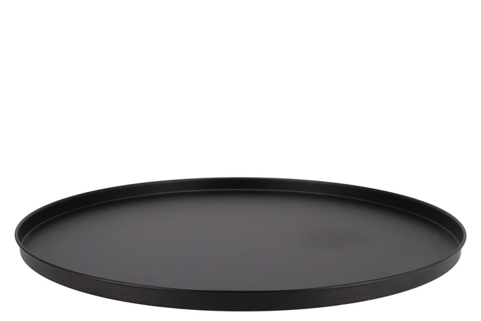 <h4>Coaster Black Tray Metal 56x56x2cm</h4>