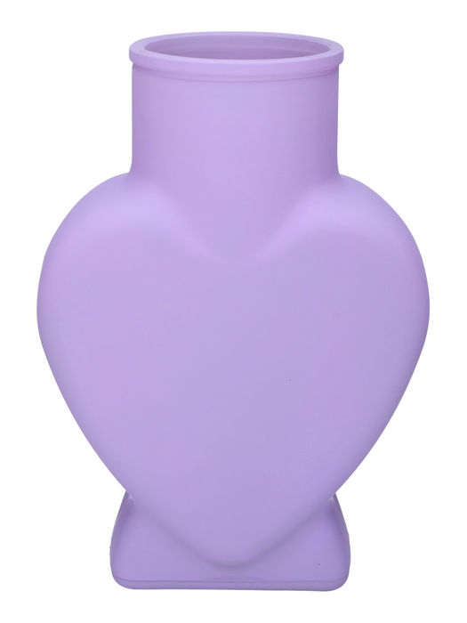 <h4>DF02-660235700 - Vase Lovely 15.5x8x22 lavender matt</h4>