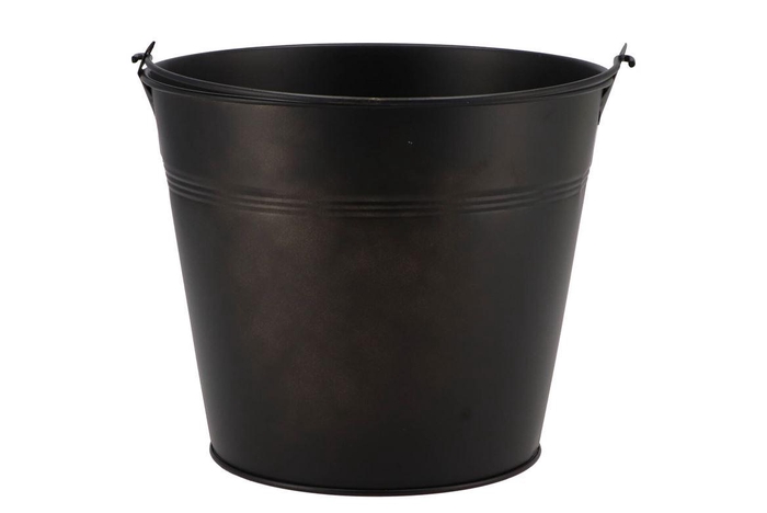 <h4>Zinc Basic Black Bucket 19x16cm Nm</h4>