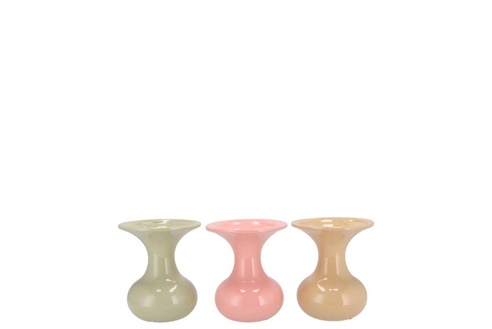 <h4>Mia Dreamy Pastel Mix Vase Trumpet Ass 9x9x12cm Nm</h4>