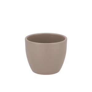 Ceramic Taupe Matt Pot 7x6cm