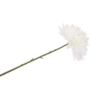 Silk Dahlia Pointy White 65cm