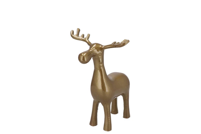 Hawley Gold Moose Deco 10x11x14cm