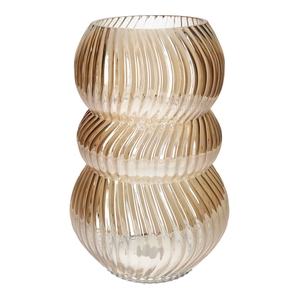 DF02-741474000 - Vase Lucelle d13/19.5xh30 amber+pearl