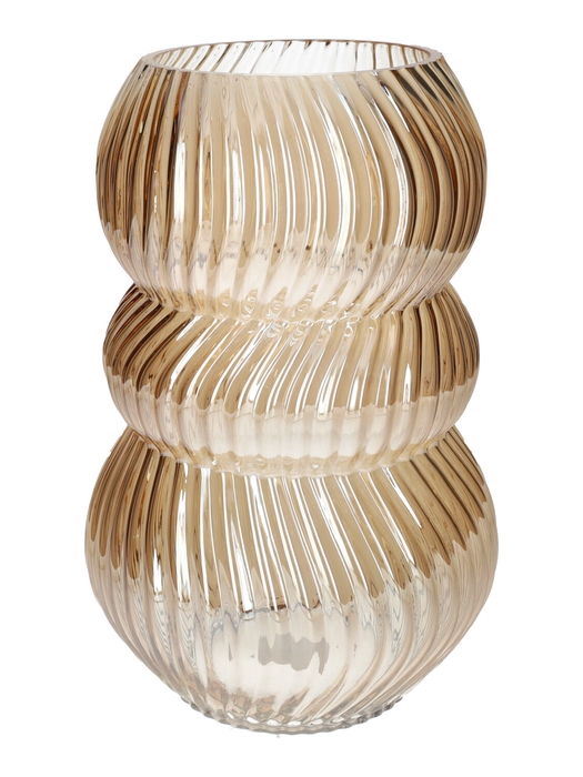 <h4>DF02-741474000 - Vase Lucelle d13/19.5xh30 amber+pearl</h4>