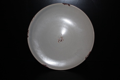 CERAMIC PLATE 29X29X2,7CM ANTIQUE TAUPE