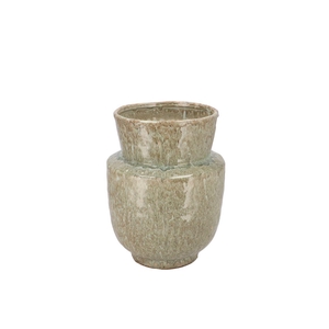 Iron Stone Green Vase 18x18x22cm