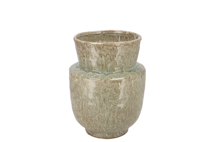 Iron Stone Sand Vase 18x18x22cm