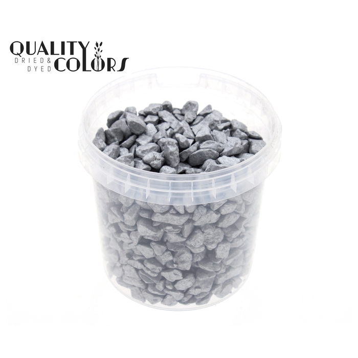 <h4>Rocks 1 ltr bucket Silver</h4>